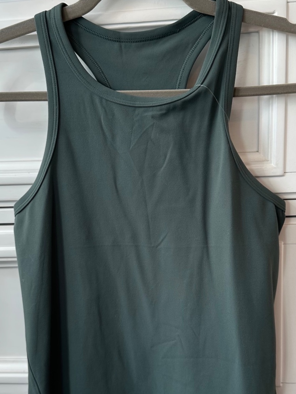 CRZ YOGA Dark Forest Green Racerback Sports Tank S NWT